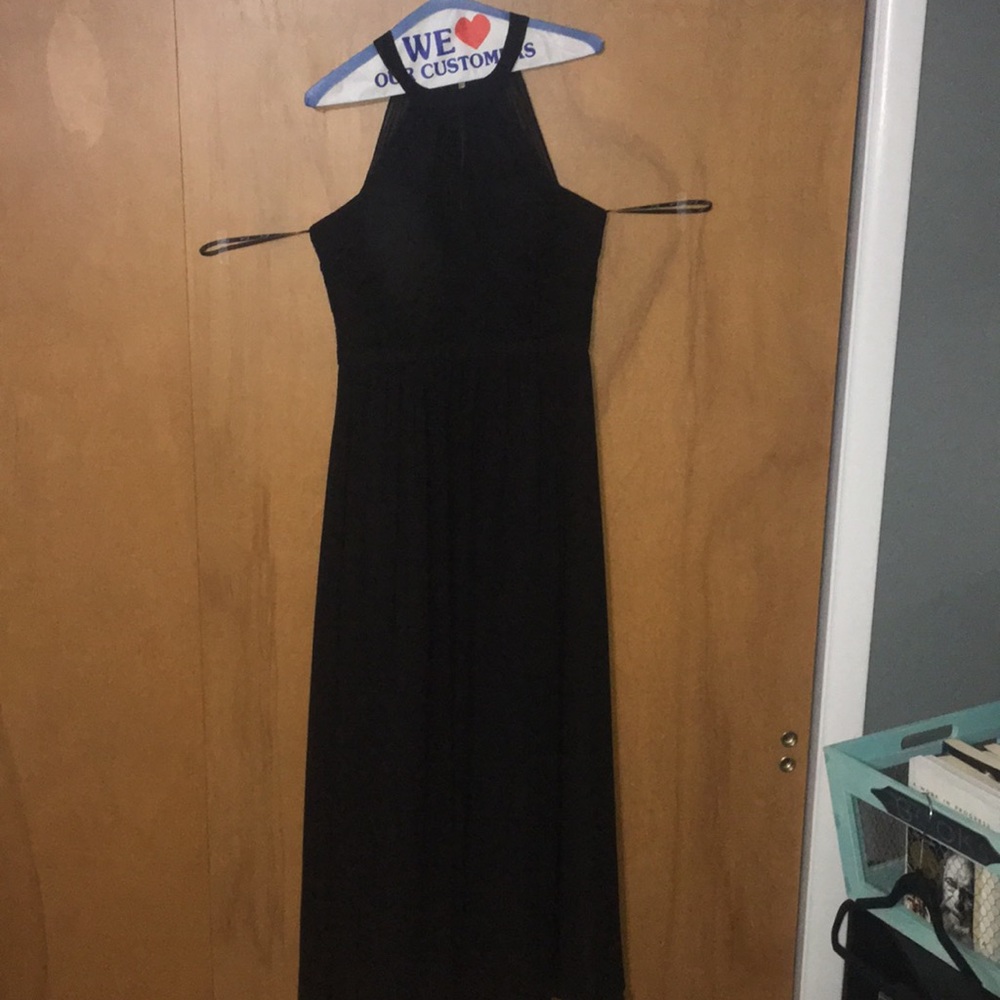 Black long prom dress